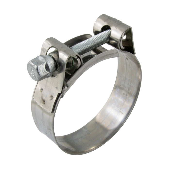 Collier de serrage 140-150 mm, bande et boîtier en acier inoxydable, vis en acier zingué CL 8.8, par Spaenaur Inc.