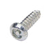 Tapping Screw, Button Head Security Hex Socket Drive, #10 x 2" Length, Steel Zinc Plated by Spaenaur Inc.