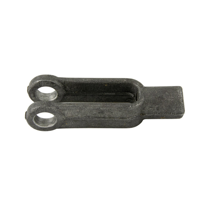Clevis Yoke, S.A.E. Standard, 3/8"-24 UNF-2 Right Hand Thread Drop forged Steel Plain Finish