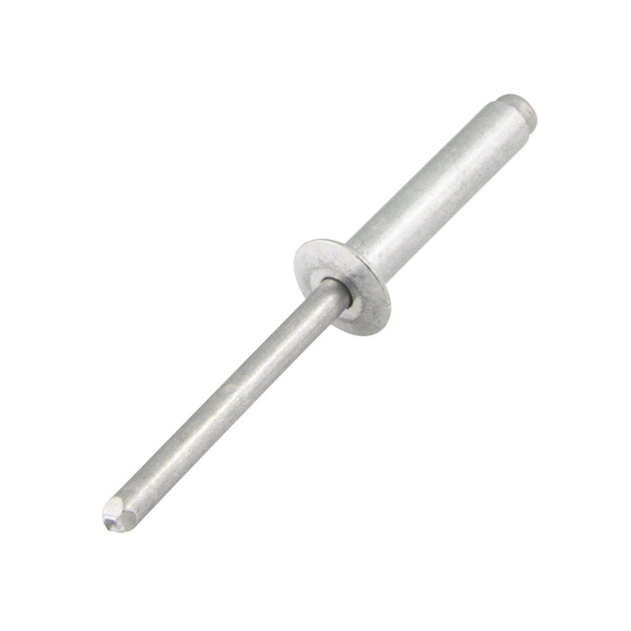 Pop Rivet Domed Head Open End 3/16" D x .315" L x .063"/.125"Grip Aluminum Body/Aluminum Mandrel IFI Spec. 114 Grade 11