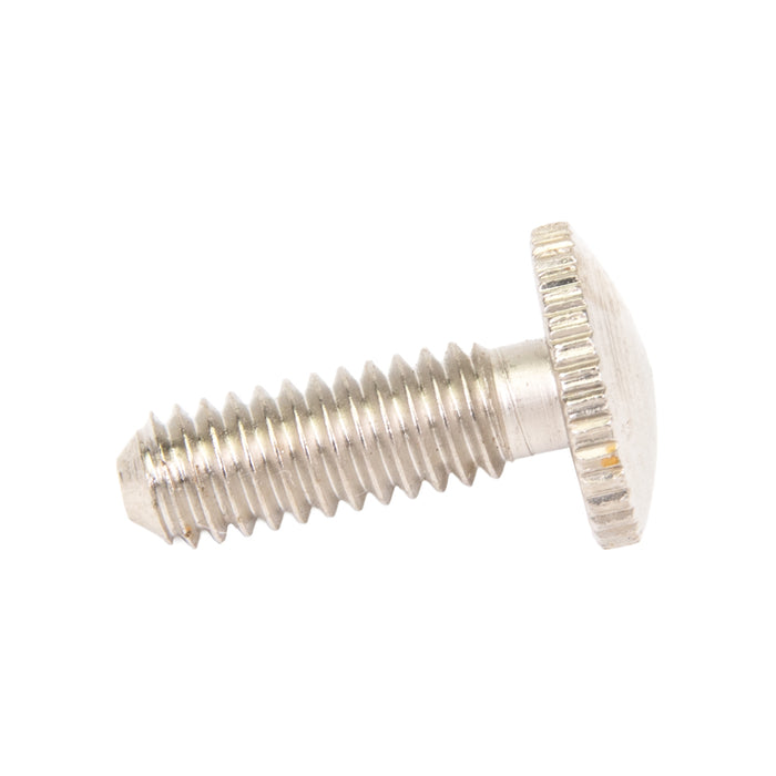 Machine Screw, Knurled Head, Unslotted Drive, #8-32 UNC x 1/2" Length, Steel Nickel Plated by Spaenaur Inc.