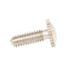 Machine Screw, Knurled Head, Unslotted Drive, #8-32 UNC x 1/2" Length, Steel Nickel Plated by Spaenaur Inc.