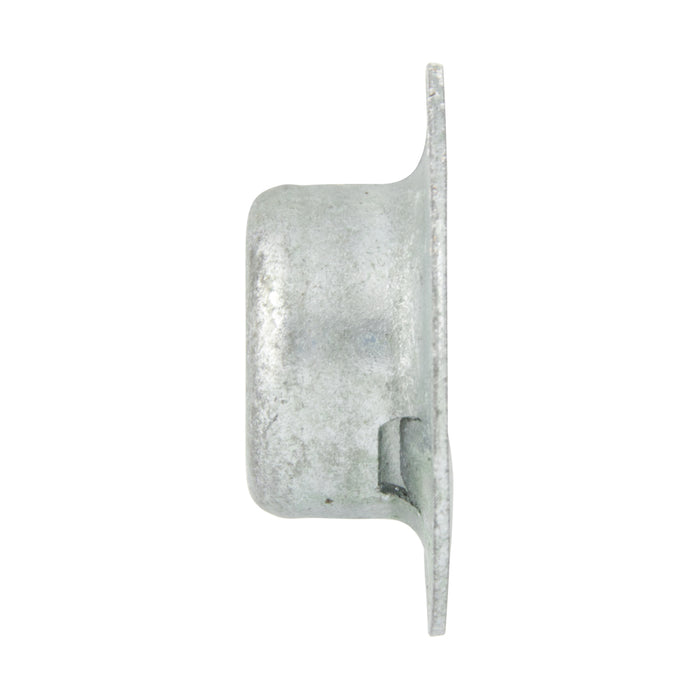 Écrou à rondelle de type « Pushnut » pour tige de 1/2", rondelle de diamètre 15/16", longueur totale 0,328", en acier HT, zingué par électrolyse et traité au chromate trivalent, réf. #Pw500015-Ebg, fabriqué par Spaenaur Inc.
