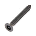 Tapping Screw, Flat Head Security Hex Socket Drive, #8 x 1-1/4" Length, Steel Black Phospate by Spaenaur Inc.