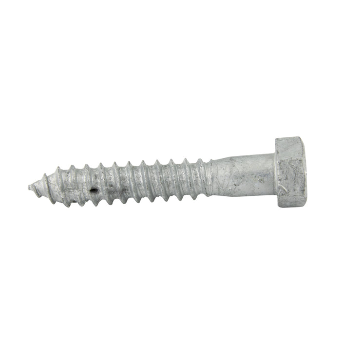 Lag Screw, Hex Head, 1/4" x 1-1/4", Steel Hot Dip Galvanized, ASME/ANSI B18.2.1