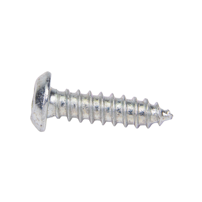 Tapping Screw, Button Head Security Hex Socket Drive, #6 x 5/8" Length, Steel Zinc Plated
