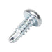 Teks Point 2 Self-Drilling Screw, Pan Head, Phillips Cross-Recess, #8-18 x 1/2" Length, Carbon Steel Zinc Plated by Spaenaur Inc.