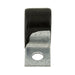 "Half" Clip, Cushioned 7/16" Clamp DIA, 7/32" Hole DIA .625" C to C Steel Hot Dipped Galvanized Black Vinyl Cushion by Spaenaur Inc.