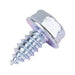 Tapping Screw, Indented Hex Washer Head Unslotted Drive, Type AB, 5/16" x 5/8" Length, Low Carbon Steel Zinc Plated Trivalent Chromate by Spaenaur Inc.