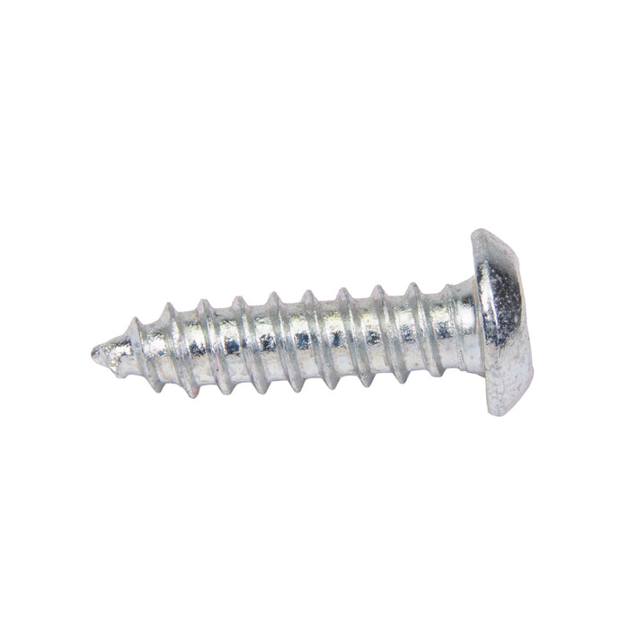 Tapping Screw, Button Head Security Hex Socket Drive, #6 x 5/8" Length, Steel Zinc Plated