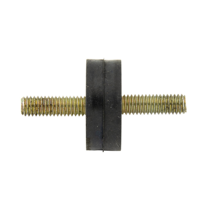 Bolt-On Anti-Vibration Mount 3/4" DIA with 1/4-20 Screw (2 Ends) Natural Rubber Black, 40-50 Duro by Spaenaur Inc.