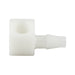 Miniature 90 Degree Barbed Fitting for 1/4" Tubing ID (1/8"-27) Nylon by Spaenaur Inc.