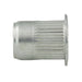 A-L Series Knurled Threaded Insert Standard Open End 1/4"-20 UNC x .027-.165" Grip Steel, Trivalent Zinc Plated by AVK