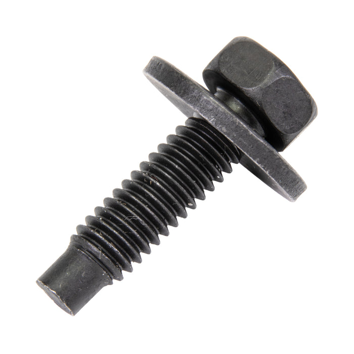 Machine Screw, Pan Head with External Tooth Shakeproof Lockwasher Head, Unslotted Drive, #4-40 UNC x 1/2" Length, Steel Electro Zinc Plated or Cadmium Plated by Spaenaur Inc.