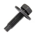 Machine Screw, Pan Head with External Tooth Shakeproof Lockwasher Head, Unslotted Drive, #4-40 UNC x 1/2" Length, Steel Electro Zinc Plated or Cadmium Plated by Spaenaur Inc.