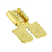 Brass Double Adapter, for 1/4" Mating Parts, Solderless, Non-Insul Ted Male-Female for 1/4" Brass Plain by Spaenaur Inc.