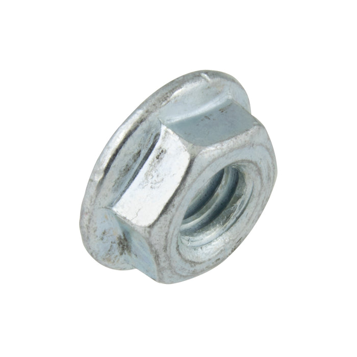 Serrated Flange Hex Locknut 5/16"-24 UNF, 1/2" AF, 11/16" Flange Low Carbon Steel Case Hardened Zinc Plated