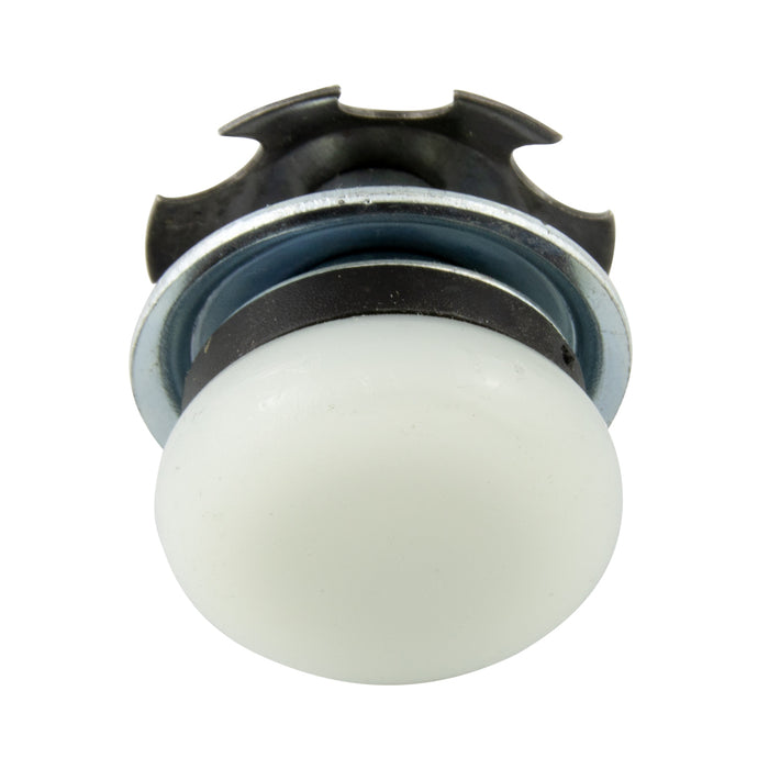 Glissière pivotante avec base en nylon, diamètre extérieur 1 po x base 7/8 po, acier/nylon naturel, par Spaenaur Inc.