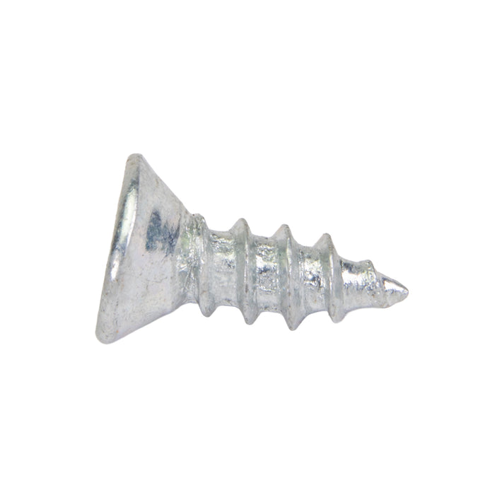 Tapping Screw, Flat Head Square Socket Drive, Type A, #10 x 2" Length, Low Carbon Steel Zinc Plated by Spaenaur Inc.