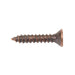 Wood Screw, Flat Head, Square Socket, #4 x 5/8" Length, Low Carbon Steel Bronze, ASME/ANSI B18.6.1 by Spaenaur Inc.