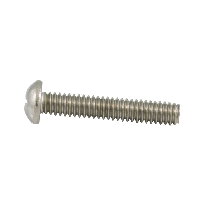 Machine Screw Round Phillips Head #10-24 UNC x 1" 18-8 Stainless Steel Plain ANSI B18.6.3-1972
