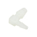 Miniature Barbed Reducing Elbow 3/32" to 1/16" Tubing ID Nylon by Spaenaur Inc.