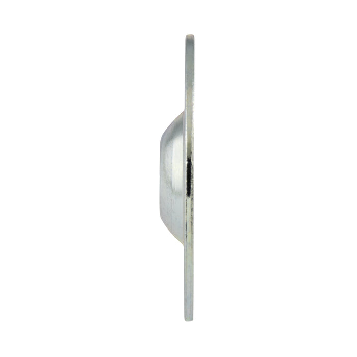 Rondelle à bride large et à tête fraisée, diamètre intérieur 1/4", diamètre extérieur 1-3/16", épaisseur 0,035", en acier zingué trivalent, fabriquée par Spaenaur Inc.