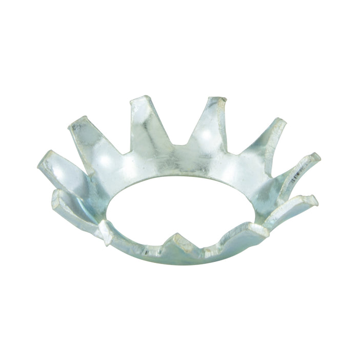 EXT tooth Lockwasher CTSK 82 Degree #8 Bolt (.322" OD x .017"-.021" TH) Carb Steel Heat Treated Trivalent Zinc Chrom ANSI B18.21.1-1972(R1983)