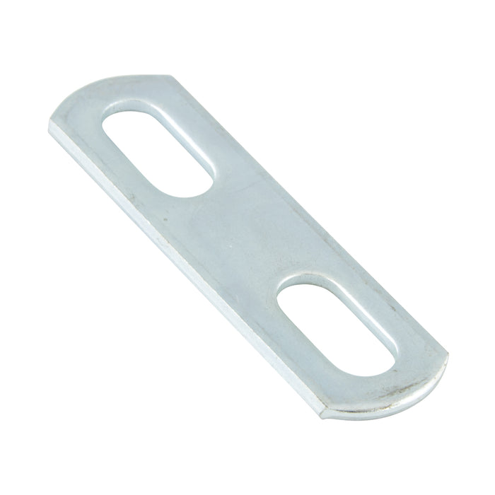 Plaque de fixation pour boulon en U, pour boulon en U de 2 po, 3/4 po de largeur x 3-23/32 po de longueur x 0,093 po d'épaisseur, en acier zingué par Spaenaur Inc.