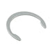 External Retaining Ring 1/4" Shaft DIA Spring Steel Trivalent Zinc Plated by Spaenaur Inc.