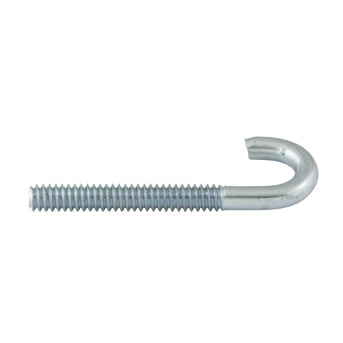 "J" Bolt 1/4"-20 UNC x 6" O/A LGTH Steel Zinc Plated