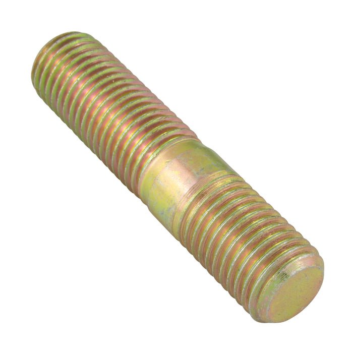 Stud, DIN 938 M10 x 100mm Steel Yellow Zinc Plated DIN 938/ST-YZ M10X100 by Spaenaur Inc.
