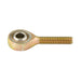 Rod End with Bearing, Alinabal V Series, Plated Steel Housing, Phosphor Bronze Race, Hardened Plated Steel Ball Male 5/16"-24 Left Hand Thread Mild Steel by Spaenaur Inc.