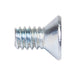 Machine Screw, Flat Head, Square Socket Drive, #8-32 UNC x 3/4" Length, Steel Zinc Plated by Spaenaur Inc.