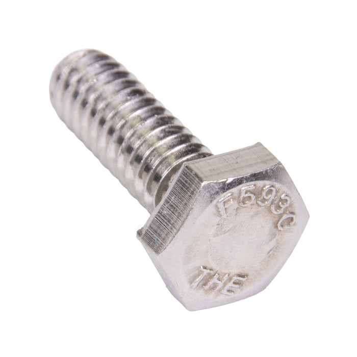 Vis à tête hexagonale 1/4 po-28 UNF x 3 po de longueur, acier inoxydable 18-8 Asni B18.2.1-1965
