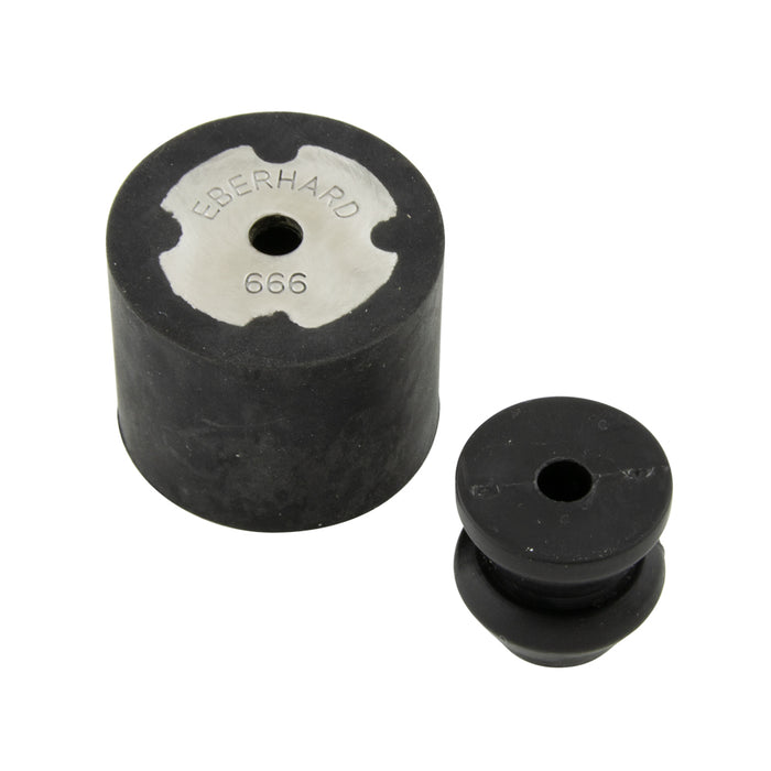 Door Holder (2 Pieces) Male + Female Part W/6mm Tapped Hole Rubber/Polypropylene Matte Black by Spaenaur Inc.