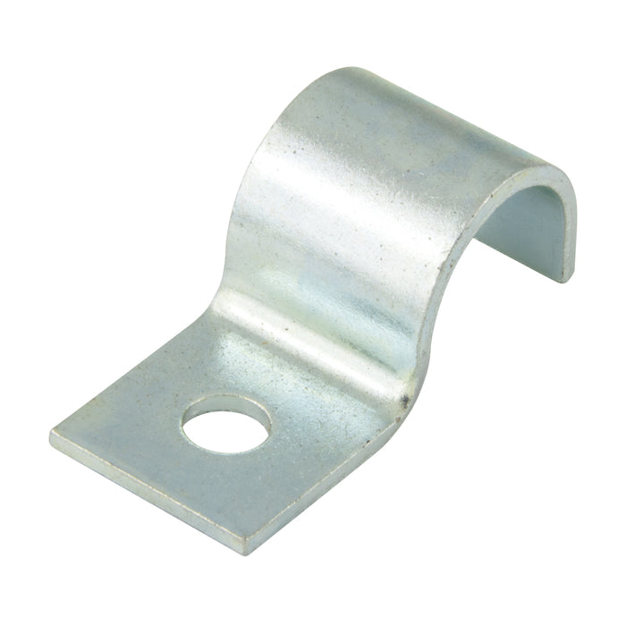 "Half" Clip 3/4" Clamp DIA, 7/32" Hole DIA .812" C to C Steel Hot Dipped Galvanized by Spaenaur Inc.