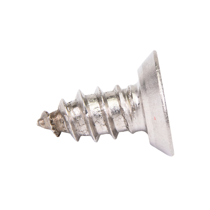 Tamper-Resistant Tapping Screw, Flat Head Spanner Drive, 12A/AB x 1/2" Length, Stainless Steel 18-8, Type A or Type AB
