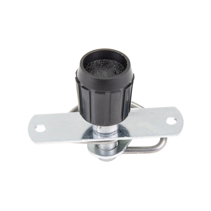 Small Spring Latch Black Knob Head Rivet Type .05-.25" Grip Steel Zinc Plated