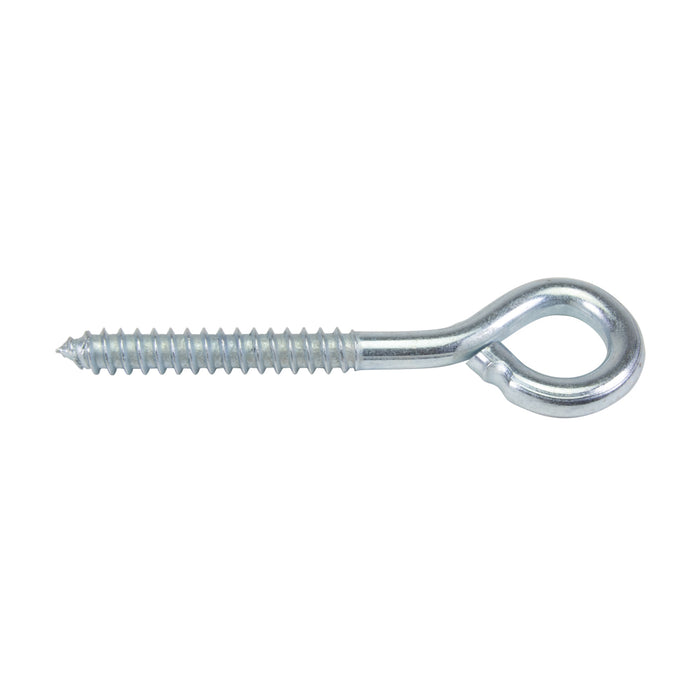 Lag Screw Eye Bolt 3/8" x 3" Shank LGTH, 4-3/8" O/A LGTH, 3/4" Eye ID Steel Zinc Plated by Spaenaur Inc.