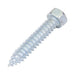Tapping Screw, Indented Hex Washer Head Slotted Drive, Type A, #8 x 1/2" Length, Low Carbon Steel Zinc Plated Trivalent Chromate by Spaenaur Inc.