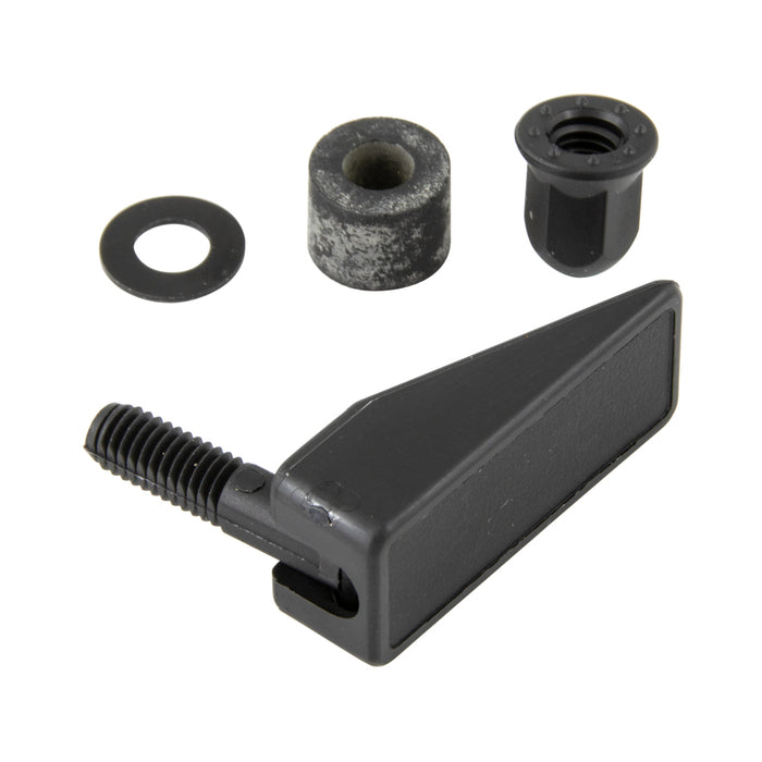 Swell Latch Assembly .05"-.10" Frm THK x .530" Hole DIA Nylon Black by SouthCo