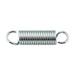 Ressort utilitaire, type à extension, boucle simple, extrémités centrées, diamètre extérieur 3/16 po, longueur totale 1 po, calibre 0,022 po. Fil d'acier à ressort étiré à froid, zingué brillant par Spaenaur Inc.