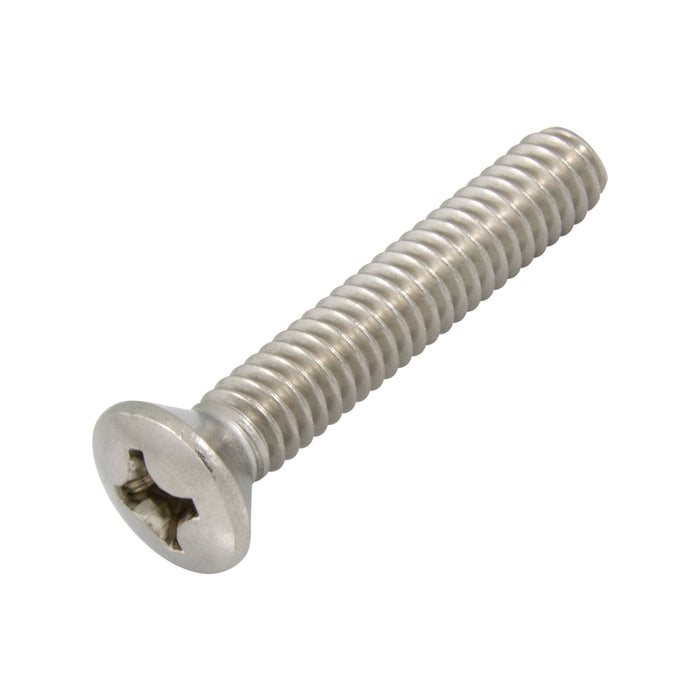 Machine Screw, Oval Head, Phillips Drive, #10-24 UNC x 2-1/2" Length, Stainless Steel by Spaenaur Inc.