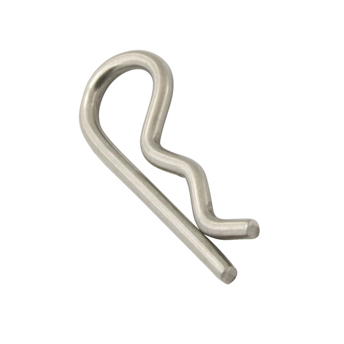 Attache pour goupille d'attelage, fil de 2 mm de diamètre x 50 mm de longueur, 301/302, acier inoxydable, par Spaenaur Inc.