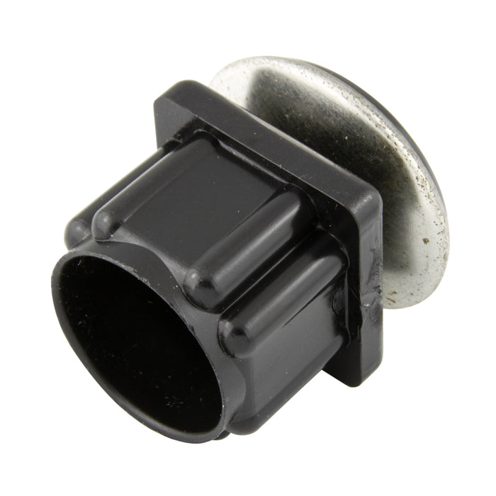 Swivel Glide for Inside Square Tube for 1" OD Square Tube #16-18 Gauge Plastic & Steel, Chrome Finish