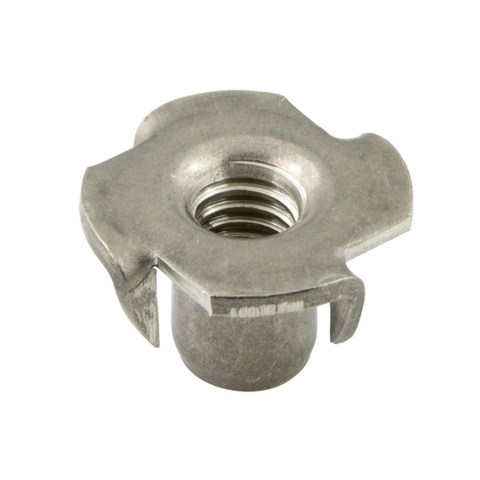 Base ronde Teenut avec 4 griffes droites 1/4"-20 UNC x 7/16" Longueur du cylindre 18-8 Acier inoxydable par Spaenaur Inc.
