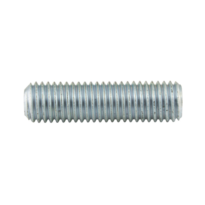Vis à six pans creux, pointe en coupe M12 x pas 1,75 x 50 mm 45H en acier allié zingué DIN 916/45H-ZP M12X50