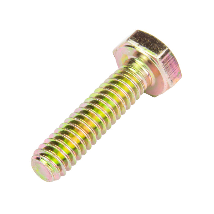 Vis à tête hexagonale Sae 7/16"-14 UNC x 1-1/2" Grade 8 Acier allié au carbone moyen Zinguée avec dichromate jaune ANSI B18.2.1-1965