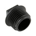 Bouchon fileté pour tuyau, tête carrée à bride 3/4 po-14 NPT, polyéthylène haute densité, couleur noire, par Spaenaur Inc.